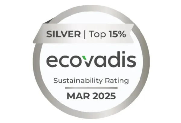 2025年榮獲EcoVadis永續評鑑銀牌認證